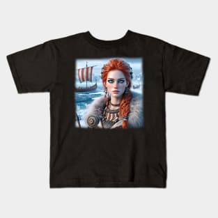 The viking woman Kids T-Shirt